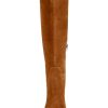 Womens Knee High Boots Kitten Heel Pointed Toe Tall Boots Side Zipper Fall Winter Shoes