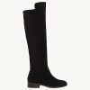 Womens Knee High Boots Round Toe Chunky Block Heels Suede Fashion Winter Booties