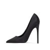 High Heels Womens Pointed Toe Heels Satin Pumps Stiletto Bridal Party Dress Evening Wedding Shoes for Woman