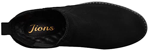 Men Chelsea Slip On Suede Boots Lightweight Leather Casual Dress Ankle Shoes