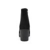 Women's Chunky Heel Ankle Boots Stylish High Heel Lace-Up Side Zipper Booties for Girls Black Women's Boots