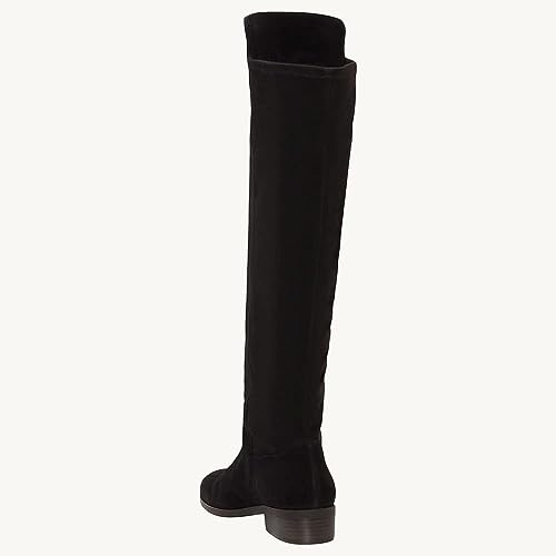 Womens Knee High Boots Round Toe Chunky Block Heels Suede Fashion Winter Booties