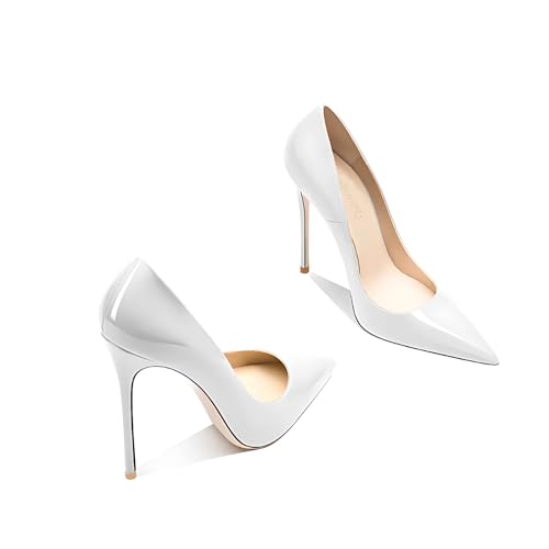 Women's Pointed Toe Shallow Stiletto Heels 4.7 Inch Pumps Wedding Party Banquet Shoes