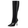 Knee High Heel Boots for Women Elegant Pointed Toe Stiletto Boots Trendy Side Zipper Women's Heel Stylish and Sexy Design