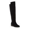 Womens Knee High Boots Round Toe Chunky Block Heels Suede Fashion Winter Booties