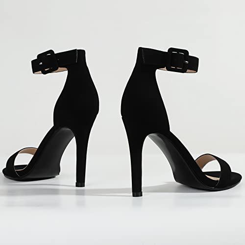 Women's High Heels for Women Dressy Stiletto Heels Open Toe Heels Ankle Strap Heeled Sandals for Women on Wedding Party