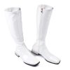 Knee High Boots for Women Comfy Flat Heel Vintage Square Toe Fall Winter Solid Side Zipper Costume Knight Booties