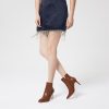 Women Chic Heeled Ankle Boots,Sexy Pointed Toe with 3 Inch High Heel Fashion Stylish Booties with Side Zipper Evening Party