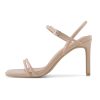 Strappy Heels for Women Stiletto High Heeled Sandals Square Open Toe Ankle Buckle Strap Dress Wedding Party shoes