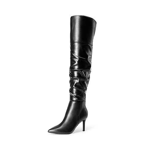 Women's High Heels Over The Knee Boots Thigh High Pointed Toe Stiletto Long Fall Sexy Boots