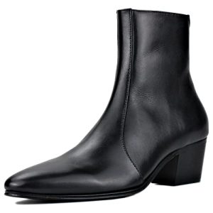 Dress Boot for Men Fashion Casual Chelsea Cowboy Ankle High Heels Boots CD-JY046-R