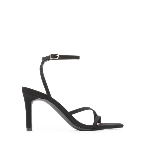 Women’s High Stilettos Heels Open Toe Square Sandals Ankle Strap Pumps Sexy Comfort Strappy Dress Shoes Party Wedding Heeled