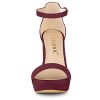 Women's Ankle Strap Platform Chunky Heels Sandals
