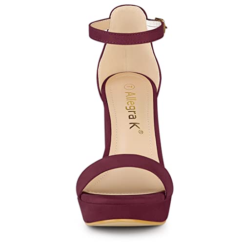 Women's Ankle Strap Platform Chunky Heels Sandals