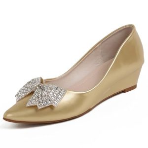 Women's Wedges Heels for Women Pumps Comfortable Closed Toe Dressy Shoes Women Pumps Wedge Shoes for Wedding Work Office Party 2