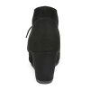 Women's Wedge Boots Casual Fashion Lace Up Low Heel Ankle Booties Shoes