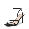Women’s High Stilettos Heels Open Toe Square Sandals Ankle Strap Pumps Sexy Comfort Strappy Dress Shoes Party Wedding Heeled