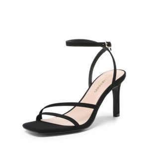 Women’s High Stilettos Heels Open Toe Square Sandals Ankle Strap Pumps Sexy Comfort Strappy Dress Shoes Party Wedding Heeled