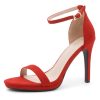 Women’s High Heels – Open Toe Stiletto Heels with Adjustable Ankle Strap | Dressy Sexy Strappy Heeled Sandals for Wedding, Prom,