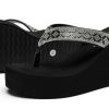 Rhinestone Wedge Sandals for Women Platform Flip Flops Wedge flip flops Wedding shoes Wedge Heels for Women Dressy