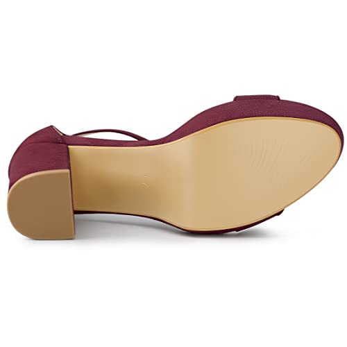 Women's Ankle Strap Platform Chunky Heels Sandals
