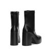 Women's Platform Gogo Ankle Boots High Chunky Block Heel Square Toe Booties Shoes