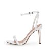 31PAJFsLi4L.jpg Womens Bowknot Heeled Sandals Ankle Strap Buckle Open Toe High Stiletto Heel Pump Dress Party Shoes