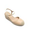Women's Wedge Sandals, Closed Toe Espadrilles Platform Wedge Heels with Adjustable Ankle Straps and Comfortable Cushion Insoles