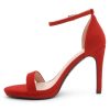 Women’s High Heels – Open Toe Stiletto Heels with Adjustable Ankle Strap | Dressy Sexy Strappy Heeled Sandals for Wedding, Prom,