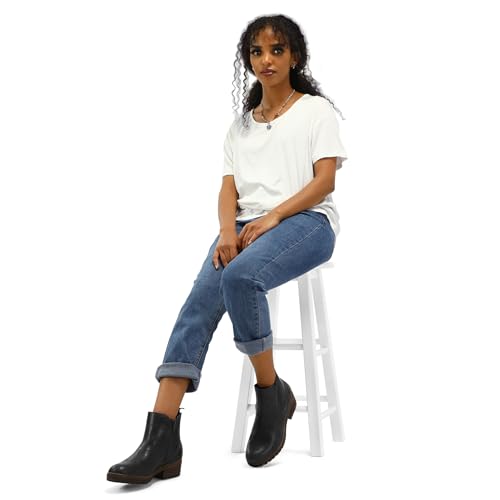 Women's Chelsea Ankle Boots Side Zipper Chunky Block Low Heel Booties Lug Sole Short Boots