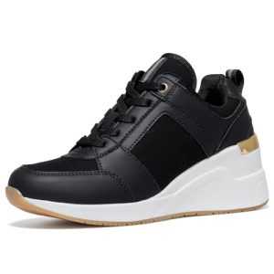 Wedge Sneakers for Women - Wedge Tennis Shoes Non-Slip Women Fashion Sneakers