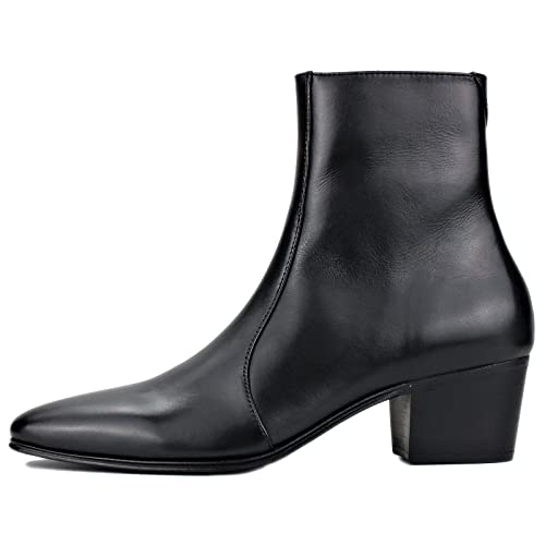 Dress Boot for Men Fashion Casual Chelsea Cowboy Ankle High Heels Boots CD-JY046-R