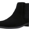 Men Chelsea Slip On Suede Boots Lightweight Leather Casual Dress Ankle Shoes
