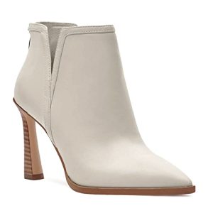 Womens High Heel Booties Pointed Toe V Cut Back Zipper Short Dress Ankle Boots