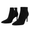 Women's Ankle Boots Middle Heel Pointed Toe Stiletto Boots