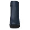 Women's Round Toe Zipper Block Heel Platform Ankle Boots