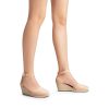 Women's Espadrilles Closed Toe Ankle Strap Dressy Platform Wedge Sandals