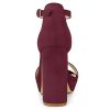 Women's Ankle Strap Platform Chunky Heels Sandals