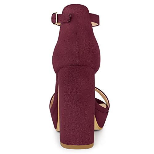 Women's Ankle Strap Platform Chunky Heels Sandals