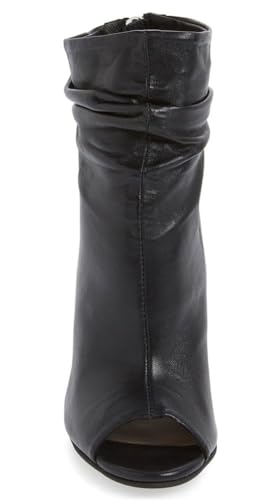 Women Stylish Peep Toe Slouch Ankle Boots Chunky Stacked Heels Party Prom Nightclub Evening Dress Shoes Size 4-15 US