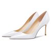 Women's Pointed Toe Stiletto High Heel Pumps 3.15IN Slip-On Party Wedding Evening Shoes