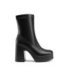 Women's Platform Gogo Ankle Boots High Chunky Block Heel Square Toe Booties Shoes