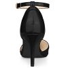Women's Pointed Toe Stiletto High Heel Pumps Ankle Strap Wedding Bridal Evening Party Dress Shoes