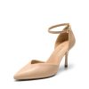 Women’s High Heels Strappy Closed Toe Stiletto Ankle Strap Pointed Toe D'Orsay Heel Dress Wedding Party Pumps Shoes