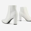 Women's Chunky Heel Ankle Booties Pointed Toe Short Boots