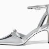 Women's Stiletto High Heels Closed Pointed Toe Buckle Ankle Strap Pumps Wedding Party Dress Shoes