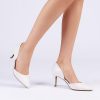 Women's High Heel Closed Toe Dress Shoes Pumps Elegant Stiletto D'Orsay Slip On
