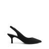 Women's Kitten Heels Slingback Closed Pointed Toe Low Pumps Shoes Women Party Wedding Sexy Casual Dress Shoes