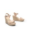 Women's Platform Wedges Sandals, Comfortable Open Toe Espadrilles Sandals Dressy Buckle Ankle Strap Summer Shoes