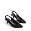 Women's Kitten Heels Slingback Closed Pointed Toe Low Pumps Shoes Women Party Wedding Sexy Casual Dress Shoes